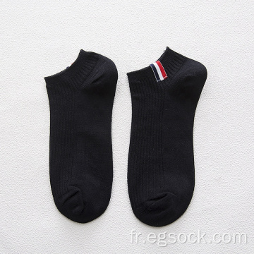 étoffes tricotées longueur cheville chaussettes basses en coton